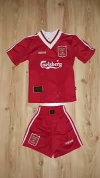 Strój Adidas Liverpool M/L 142-147 komplet 1995/96 zestaw