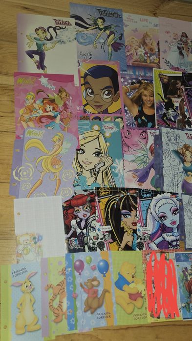 Zestaw 49 sztuk mix karteczek i naklejek