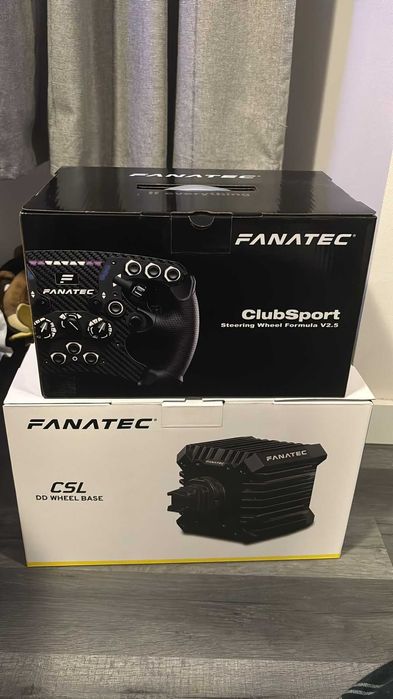 Fanatec CSL DD + Booster 8 NM + Volante V2.5 Formula + Clamp