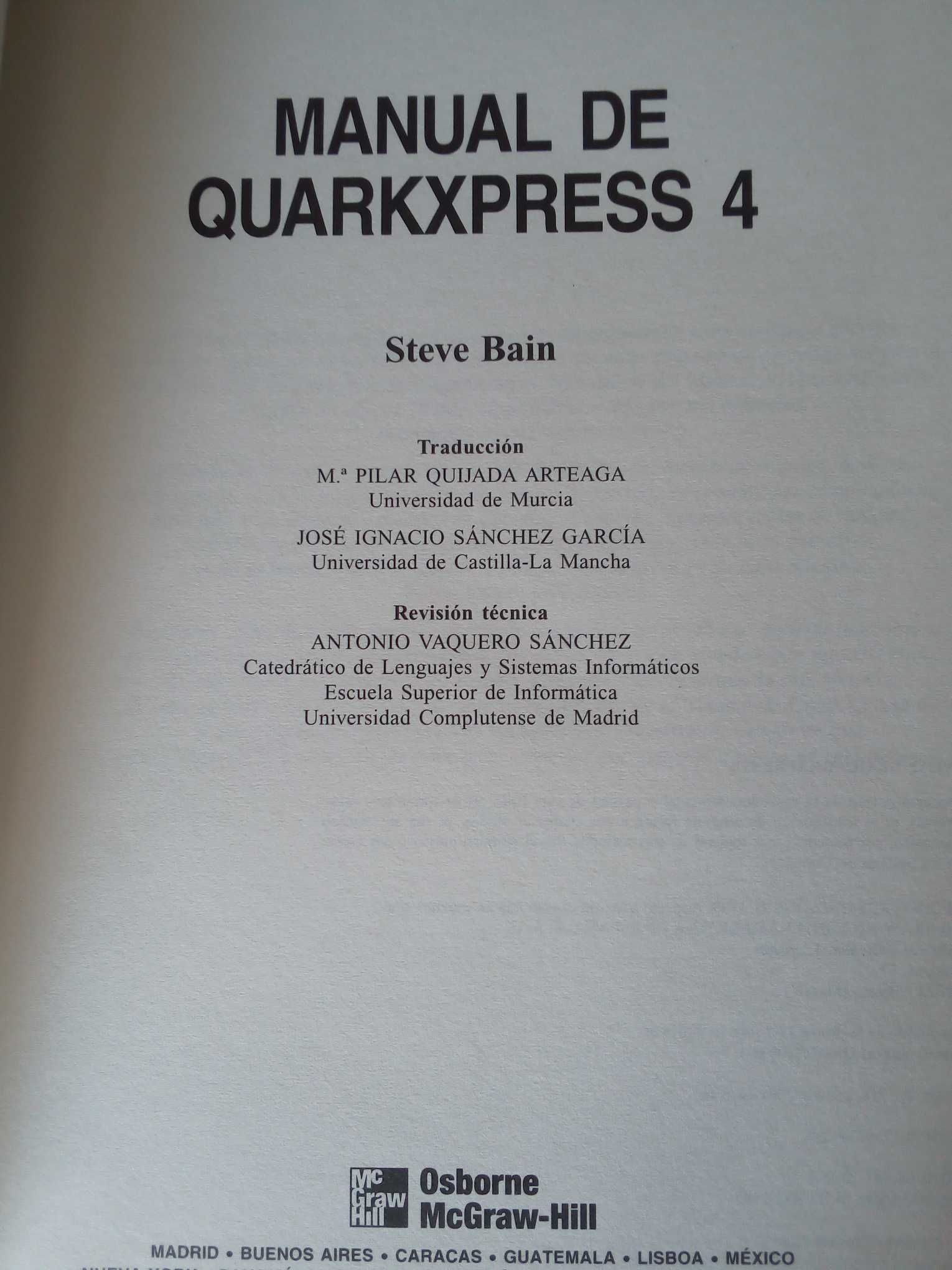 Manual de QuarkXPress 4, de Steve Bain
