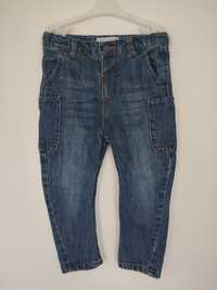 Zara rozmiar 98 spodnie jeans jeansowe