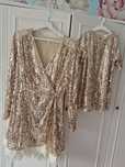 Sukienka L 40 hm mama+ corka116 gold
