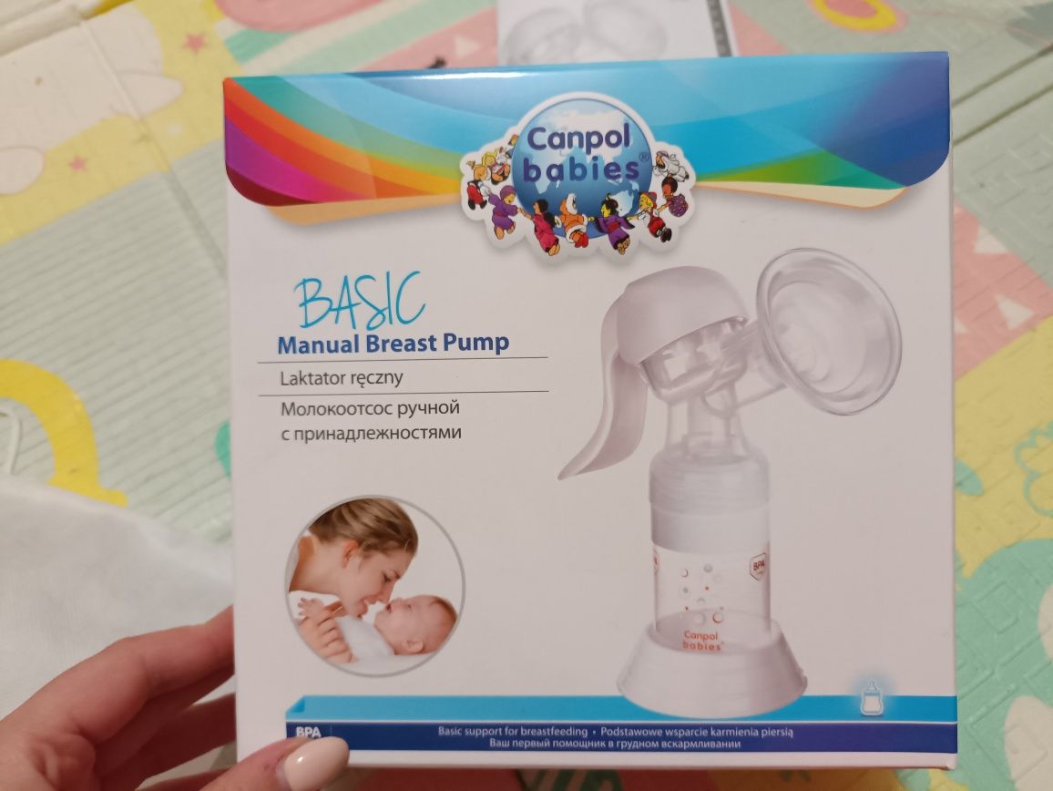 Молокотсос ручной с принадлежностями canpol babies