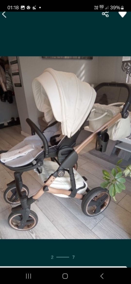 Wózek Junama Diamond  Premium 3w 1  sliczny