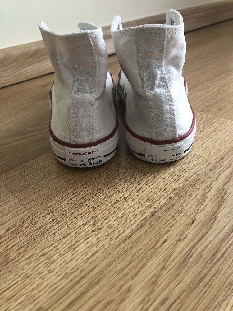 Converse wysokie białe r.33,5