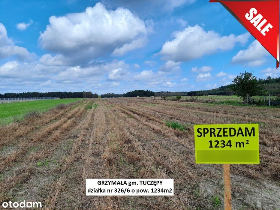 Sale -10% działka budowlana (WZ) 1234m2 tylko 33.900 zł (Busko 25km)
