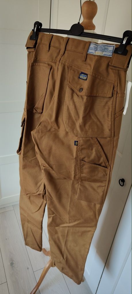 NOWE Spodnie robocze męskie Snickers workwear rozmiar 46 (S) beżowe