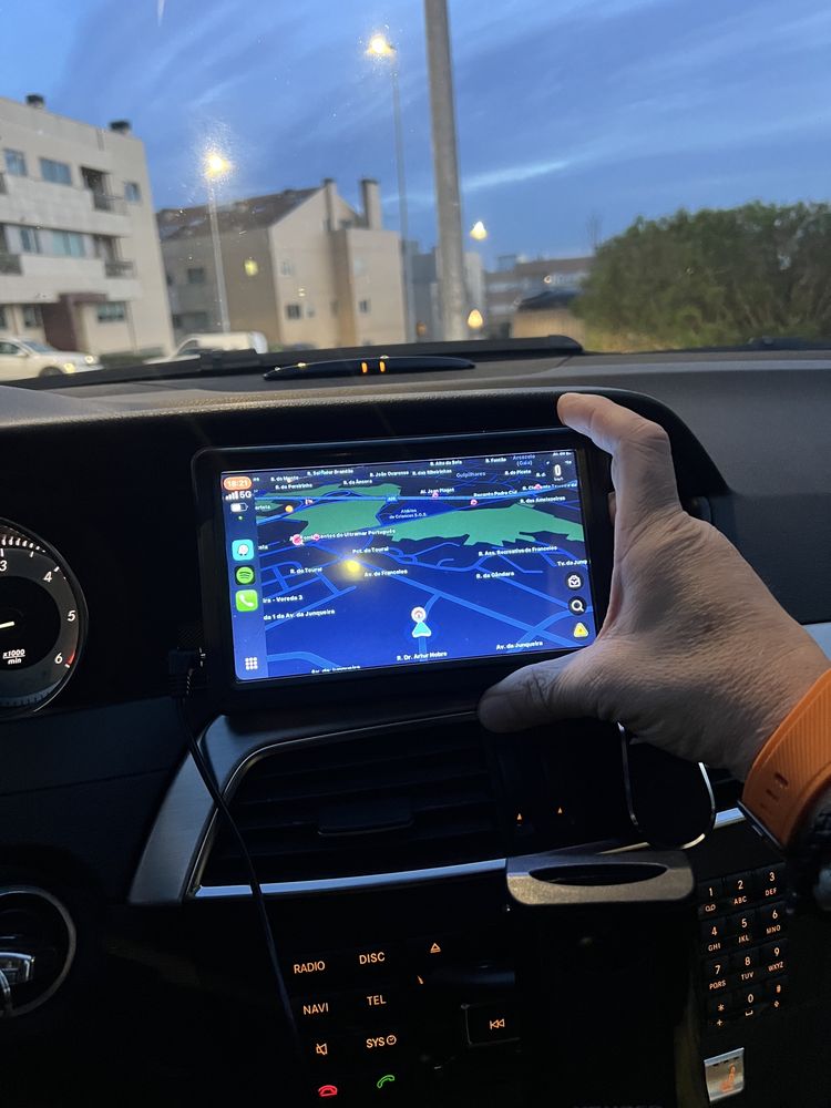 Ecra multimedia para carro universal com camara de marcha atras
