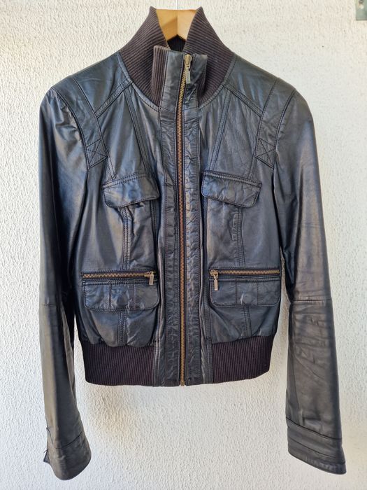 Casaco Stradivarius pele M