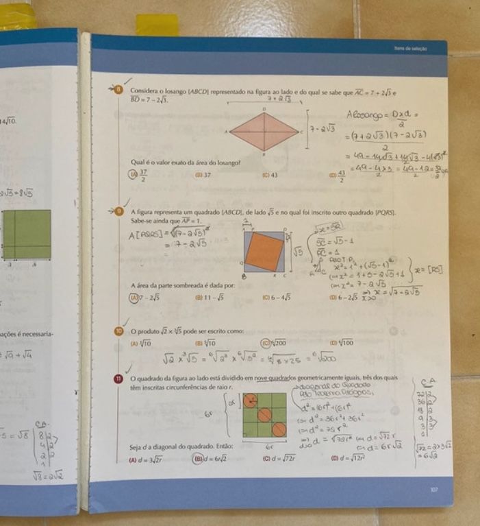 Manual de Matematica A 10 ano 1 volume da editora Asa