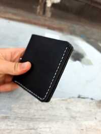 Кожаный кошелёк (black)