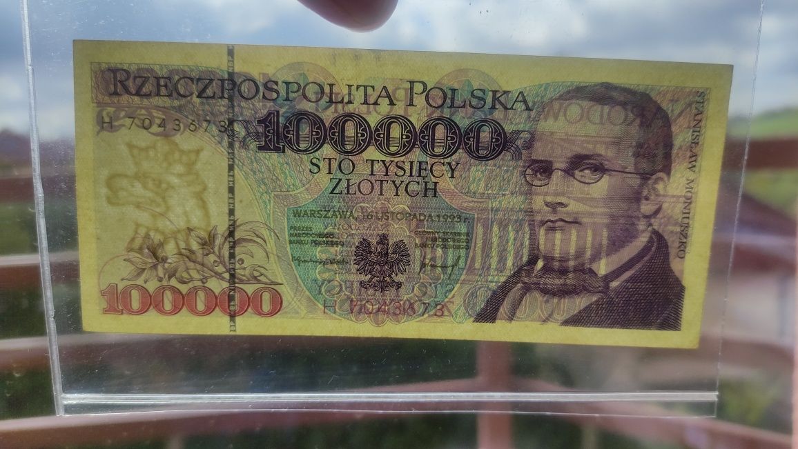 Banknot 100000zł seria H