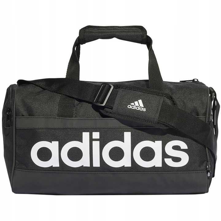 Torba adidas Essentials Linear Duffel Extra Small czarno-biała