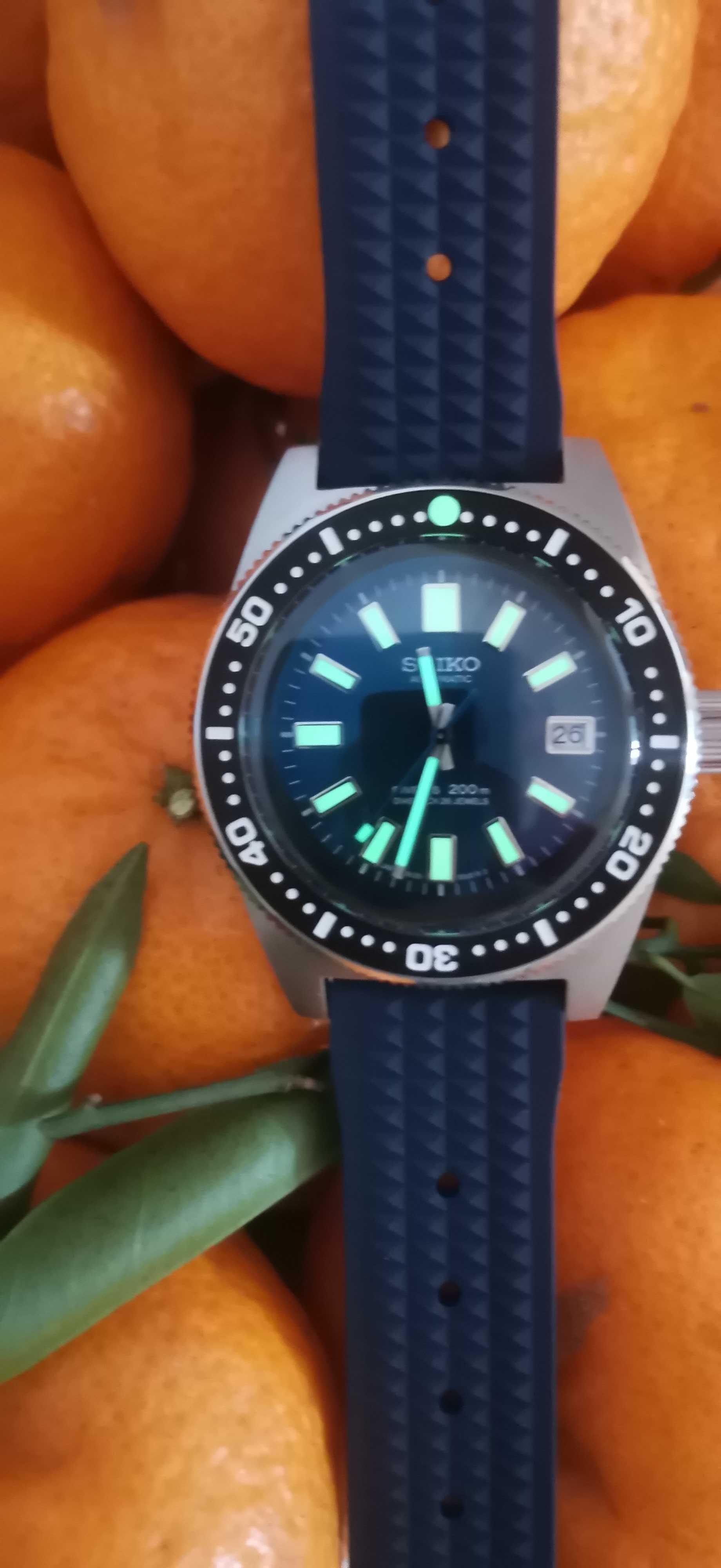 SEIKO mod reencarnação atual 62mas AZUL safira