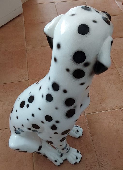 CÃO DALMATA,LOIÇA ORIGINAL BARCELOS,COLEÇÃO.Casa,Quarto,Sala,Garagem.