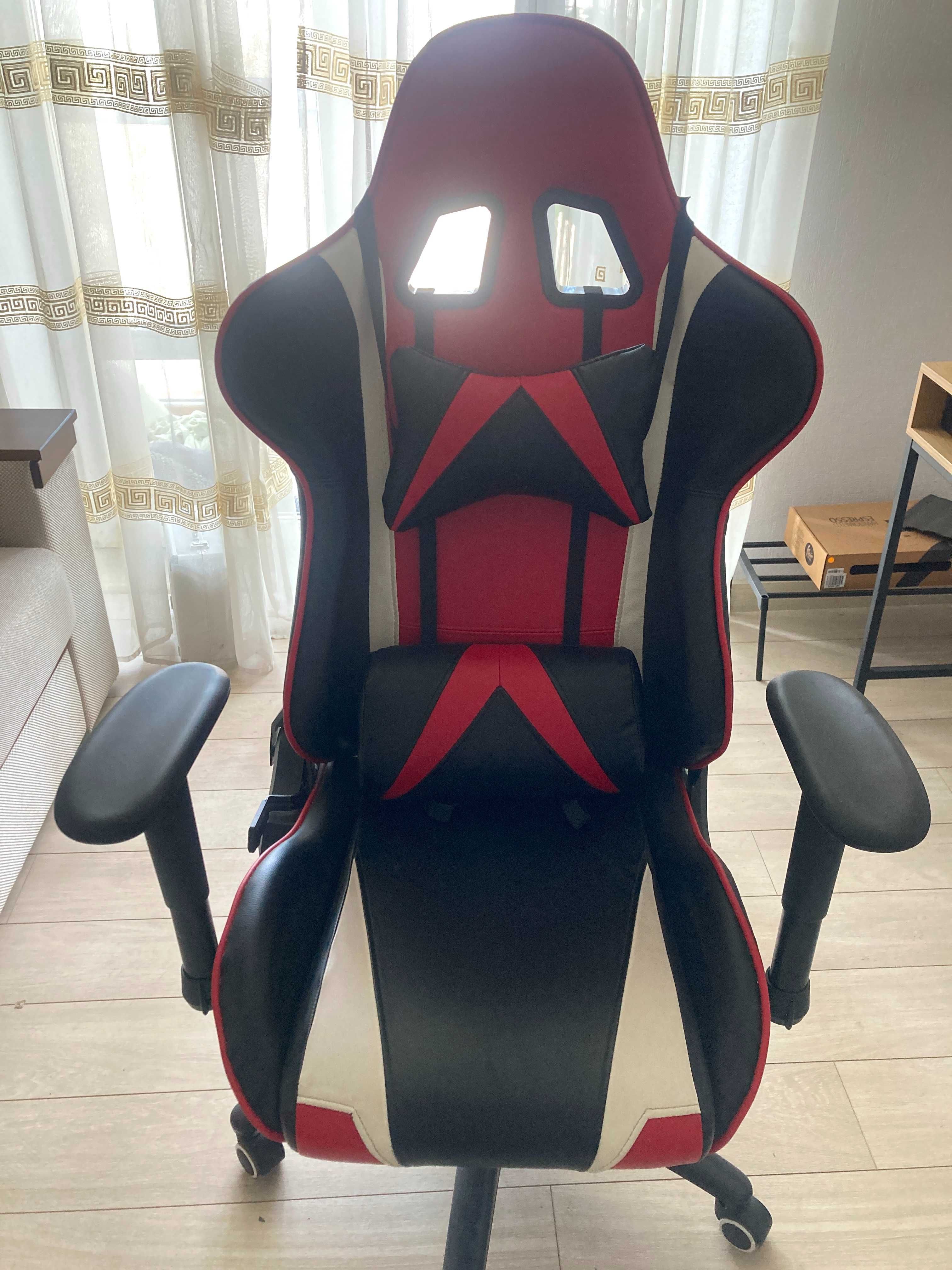 Кресло руководителя офисное геймерское EXTREMERACE BLACK/RED