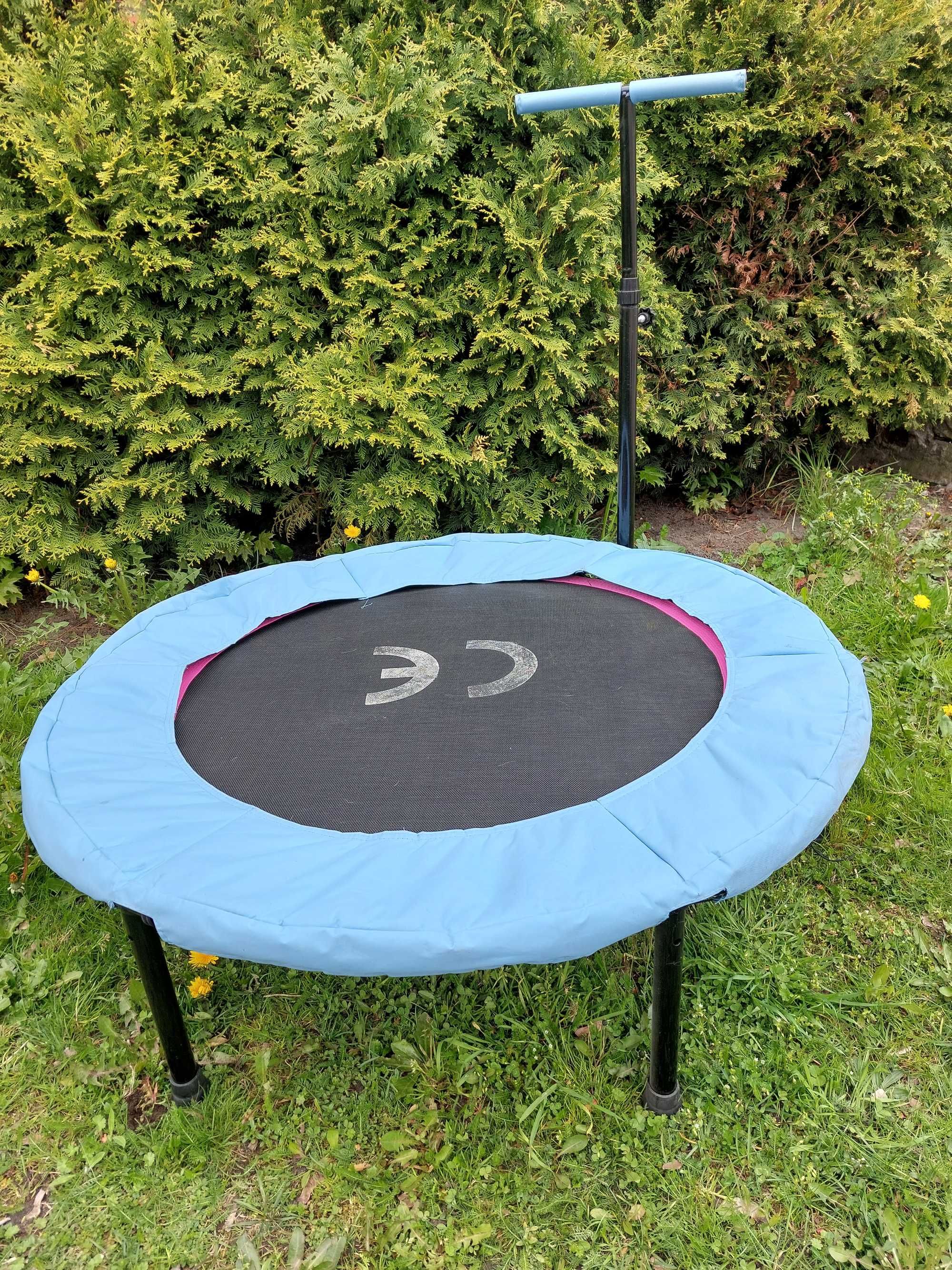 Trampolina 110cm fitnes, dla dzieci, z uchwytem