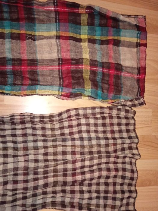 Apaszka szal 180 cm dwustronna kratkę kratę