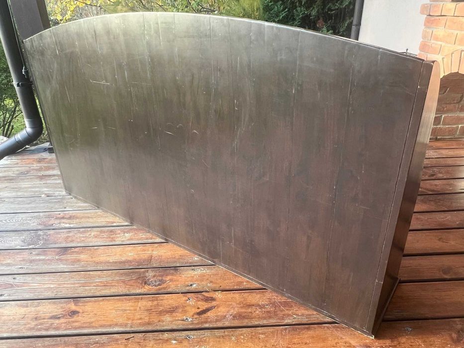 Szafka stojąca z półkami i szufladkami - drewniana