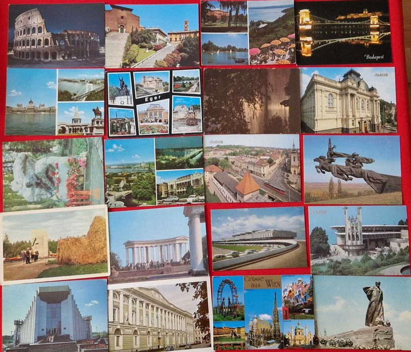Pocztówki zagraniczne  200 sztuk
