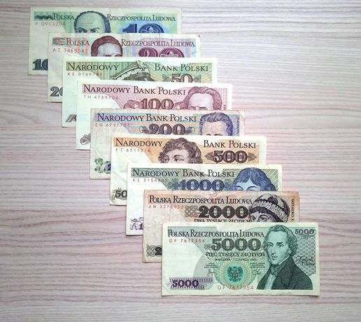 Banknoty Polskie  Zestaw