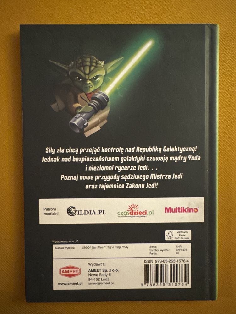 Lego Star Wars Tajne misje Yody, książka dlaa dzieci