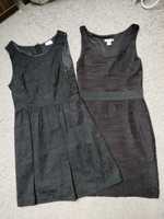 Sukienki, 2szt, małe czarne, Reserved, Vila, rozmiar 36, S