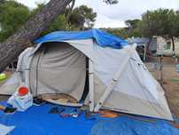 Tenda campismo insuflável