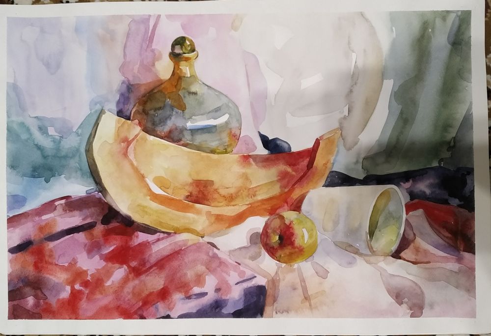 Натюрморт акварель