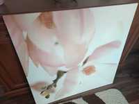 Ręcznie malowany obraz magnolie 90x90