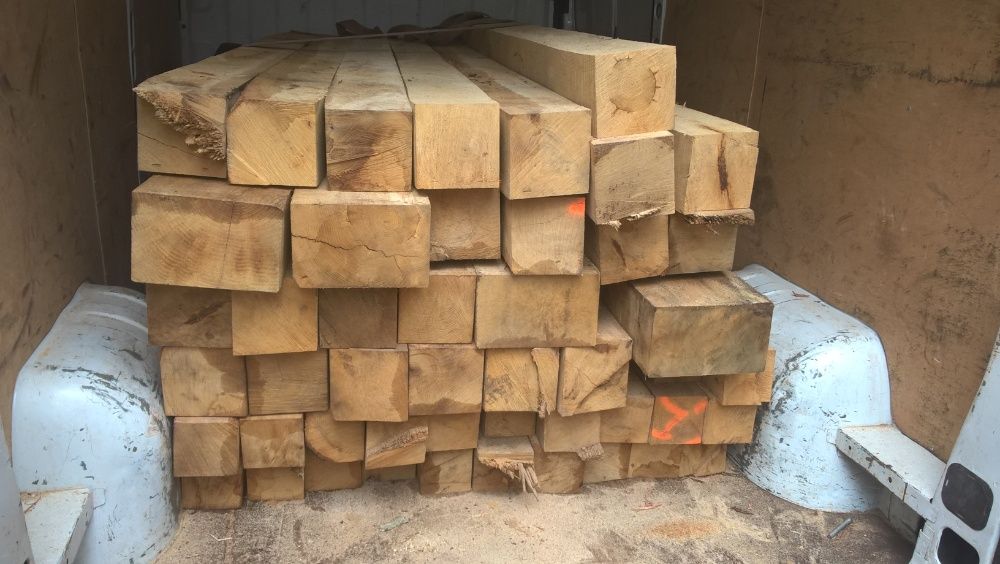 kantówka dębowa 15x15cm gruba podwalina kanciak drewno Dąb lite drewno