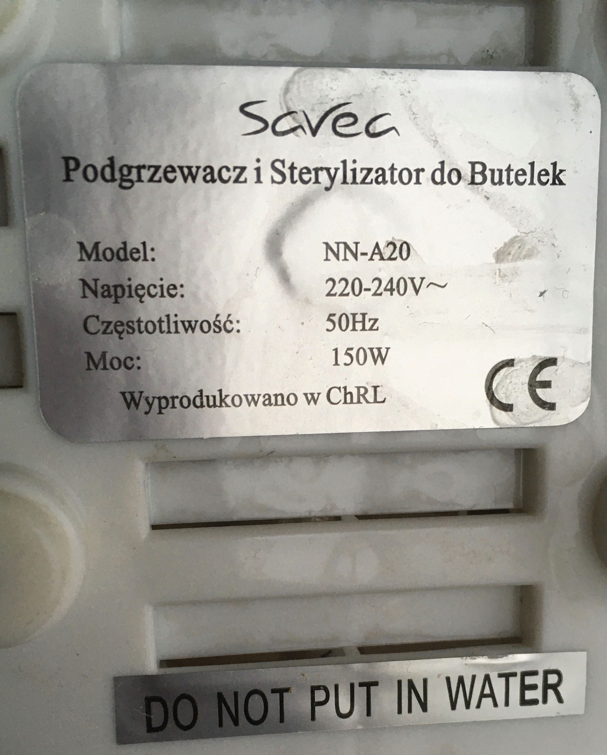 Podgrzewacz /dezynfektor do butelek