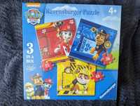 NOWE puzzle Ravensburger Psi Patrol 3w1