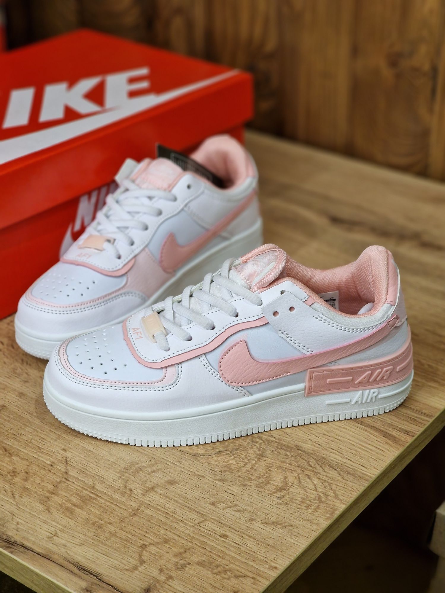 Жіночі кросівки Nike Air Force 1 Shadow "White Pink Blue"