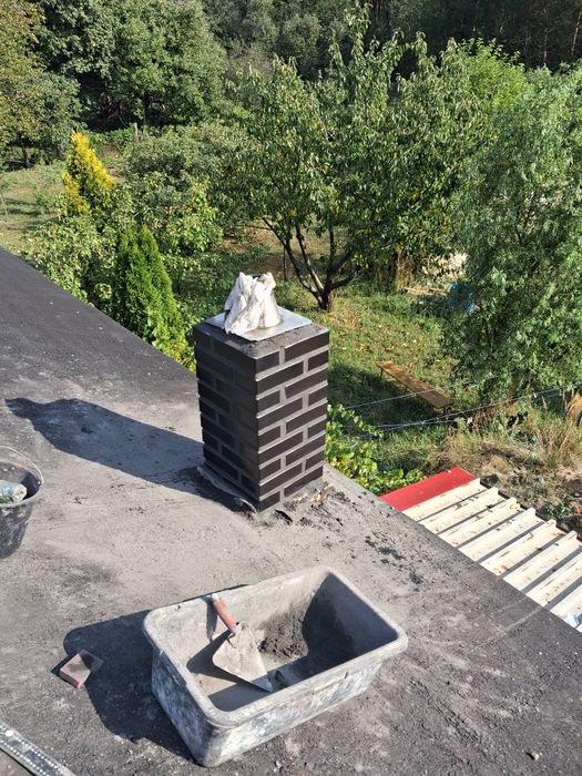 Pracę dekarskie, naprawy kominów