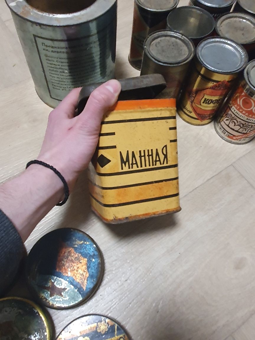Баночки жестяные ссср