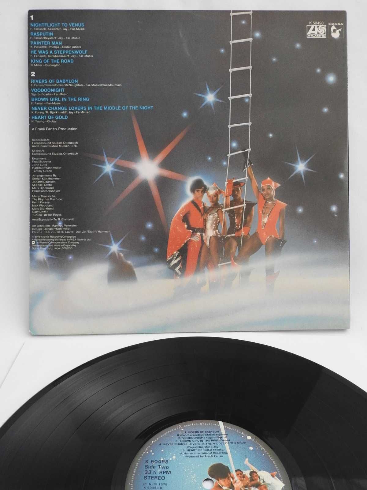 Boney M Nightflight To Venus пластинка Великобритания 1978 NM 1press