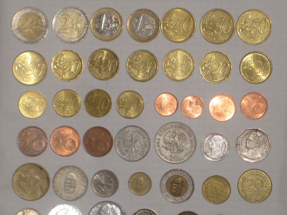 Монета набор 58шт Коллекция страны мира разных годов
