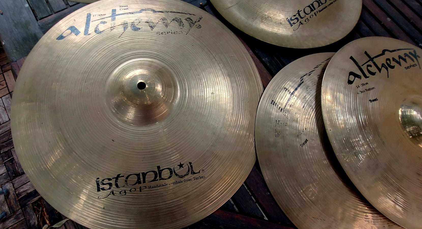 Pratos Istambul serie Alchemy . (Handmade cymbals from Turkey) Vintage