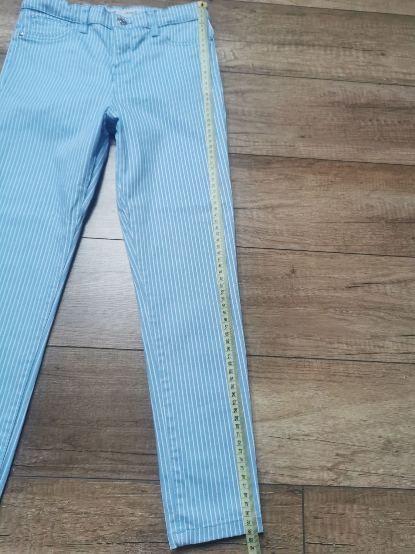Dżinsy błękitne w białe pasy Denim Co rozmiar 146