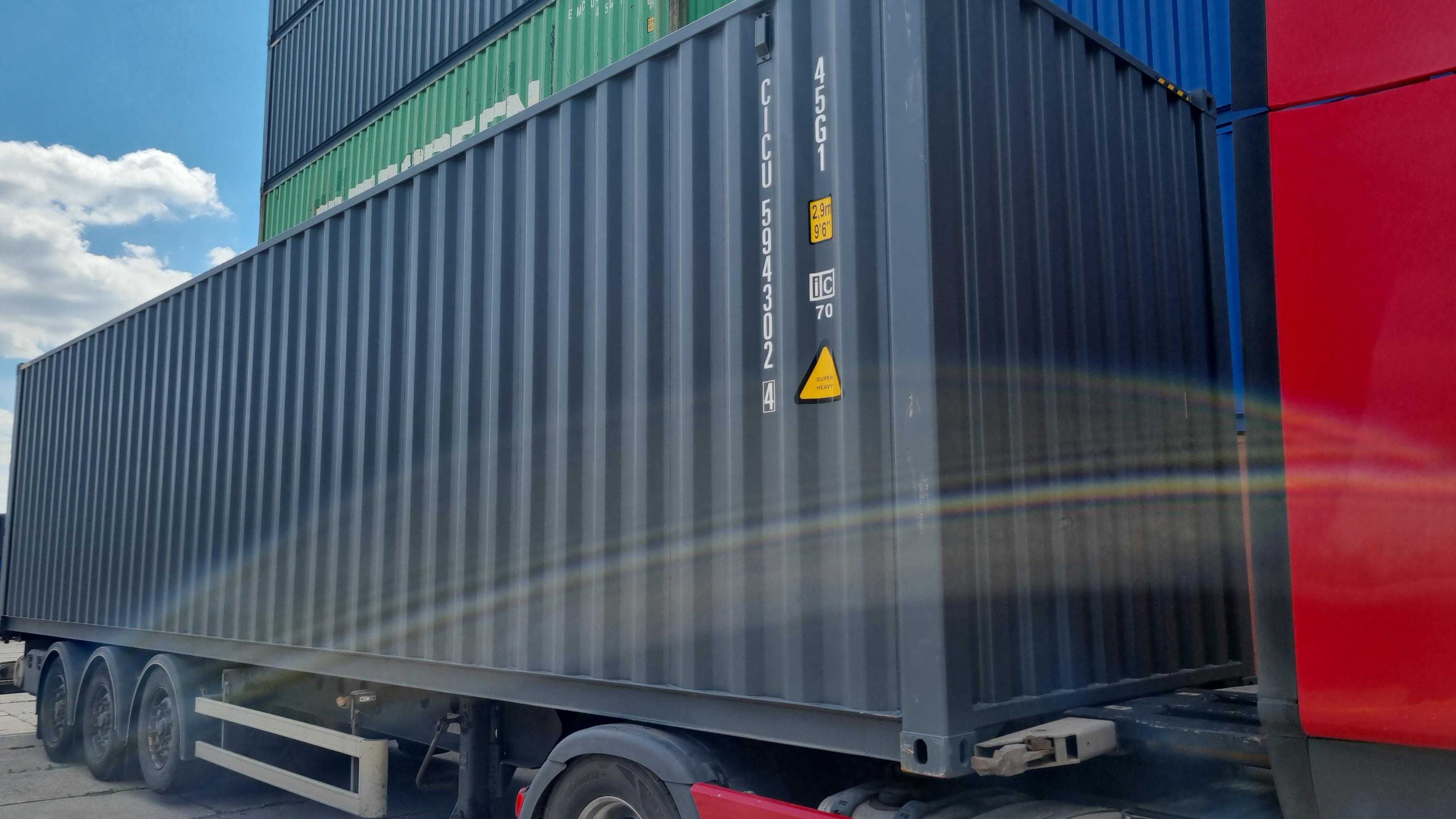 Nowy Kontener 40'HC - 12 m morski magazyn