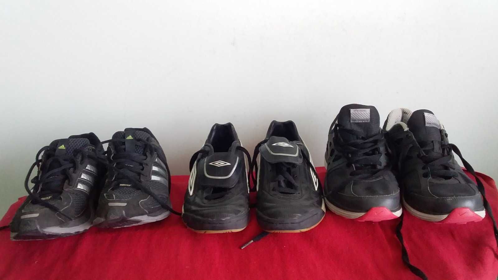 Кросівки  adidas-39,5/25,5;umbro-41/25,5;nike running-42/27