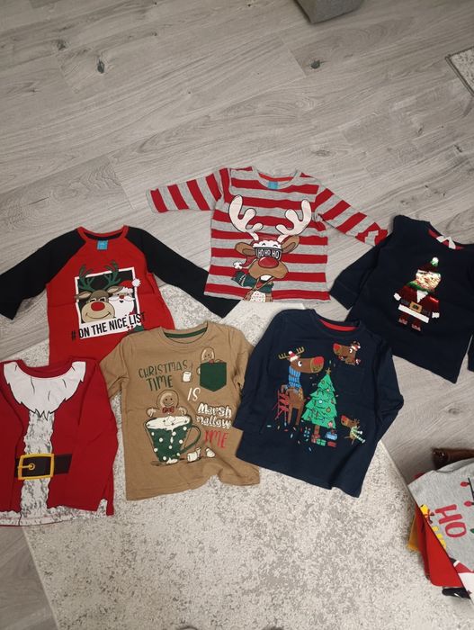 Zestaw bluzek świątecznych 98 104