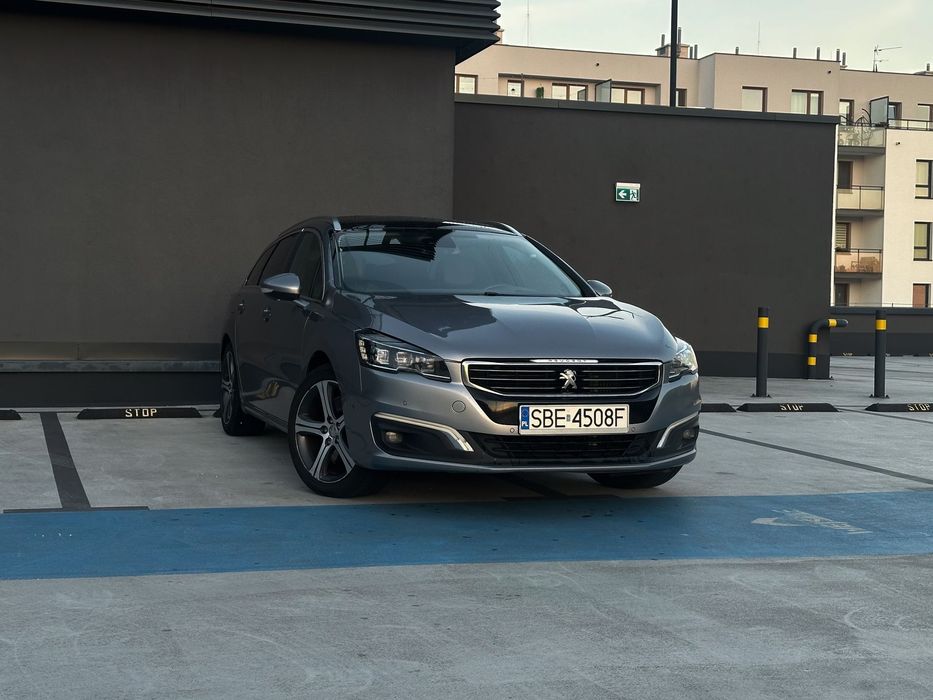 Peugeot 508 Full LED, skóry, panorama, martwe pola, kam cof, el klapa, salon PL