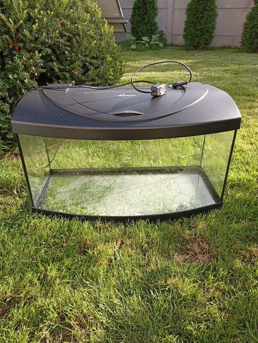 Akwarium 63l profilowane z klapą i podswietleniem oświetleniem 3 stopn