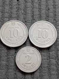 Монети з дефектами букв