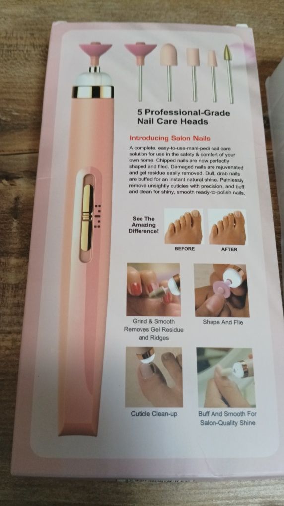 Frezarka do paznokci manicure (pilnik) ładowana na USB