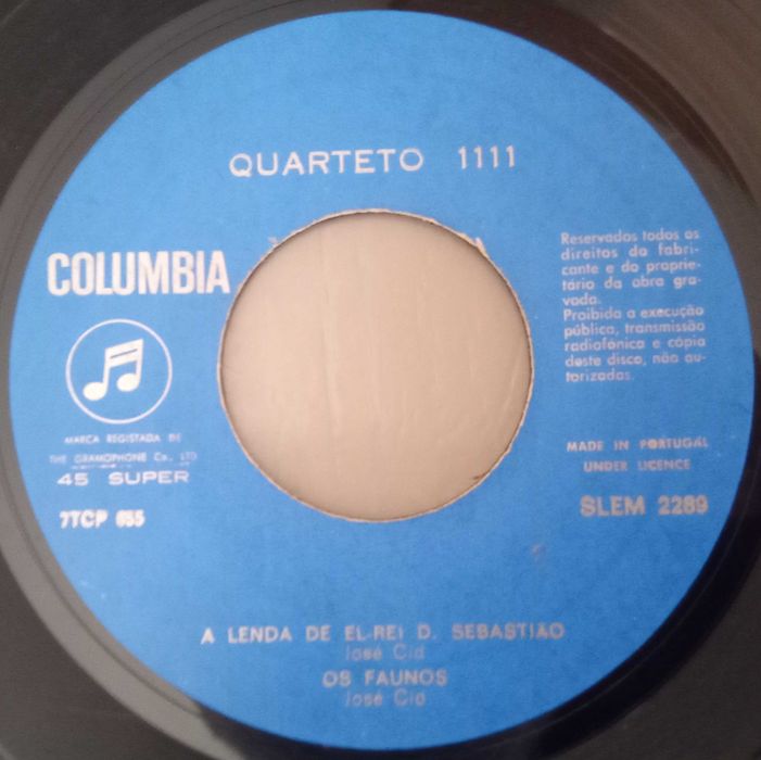 Quarteto 1111	- - - - -	A Lenda de El-Rei D. Sebastião	- - - - -	EP