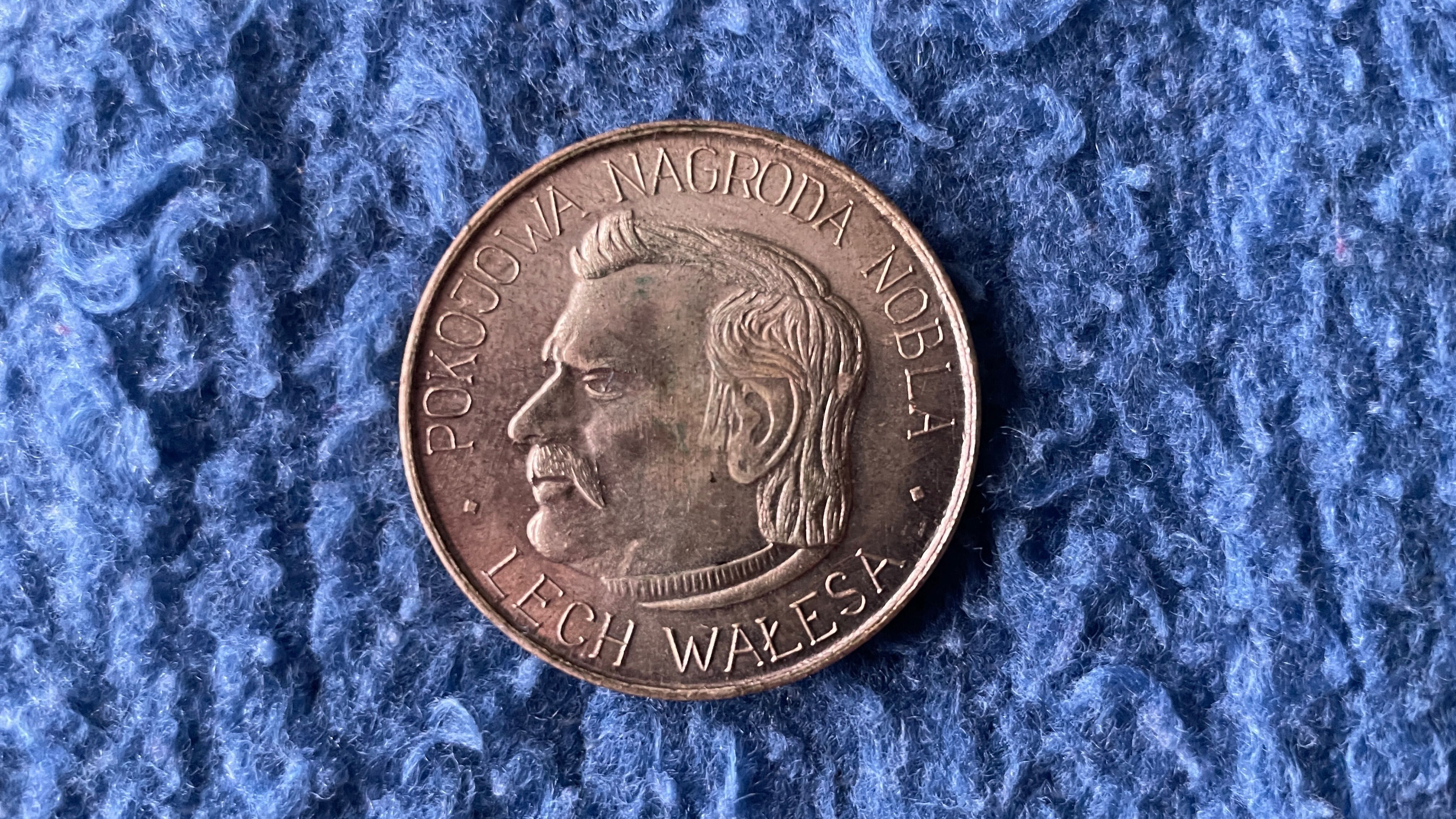Moneta Pokojowa Nagroda Nobla - Lech Wałęsa 1983r.