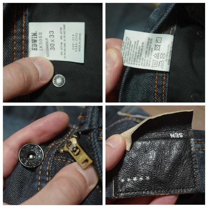 Джинси Edwin Sen black label sk505s selvadge jeans оригінал 32 М розм